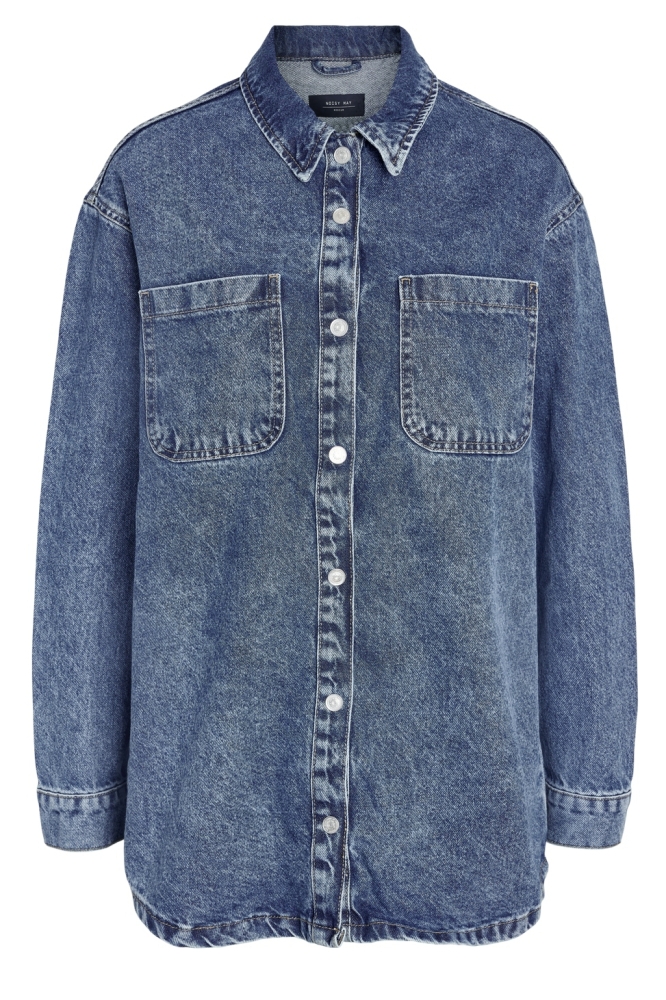 NMALVA L/S DENIM SHACKET AZ351MB 27029309 MEDIUM BLUE DENIM